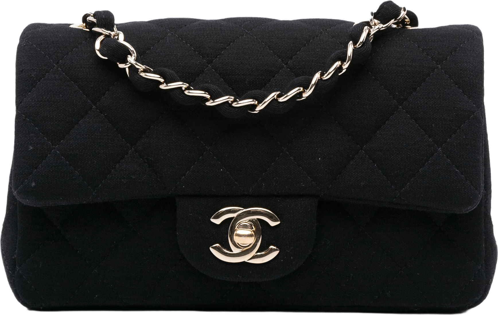 Chanel Mini Rectangular Classic Jersey Single Flap