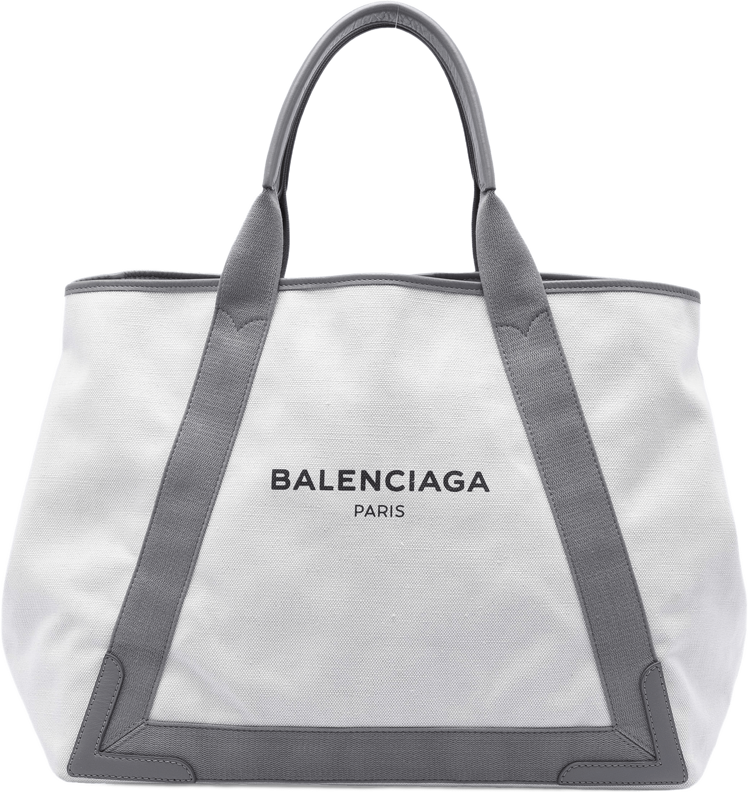 Balenciaga Canvas Navy Cabas Tote M, från Luxclusif, i färgen white.