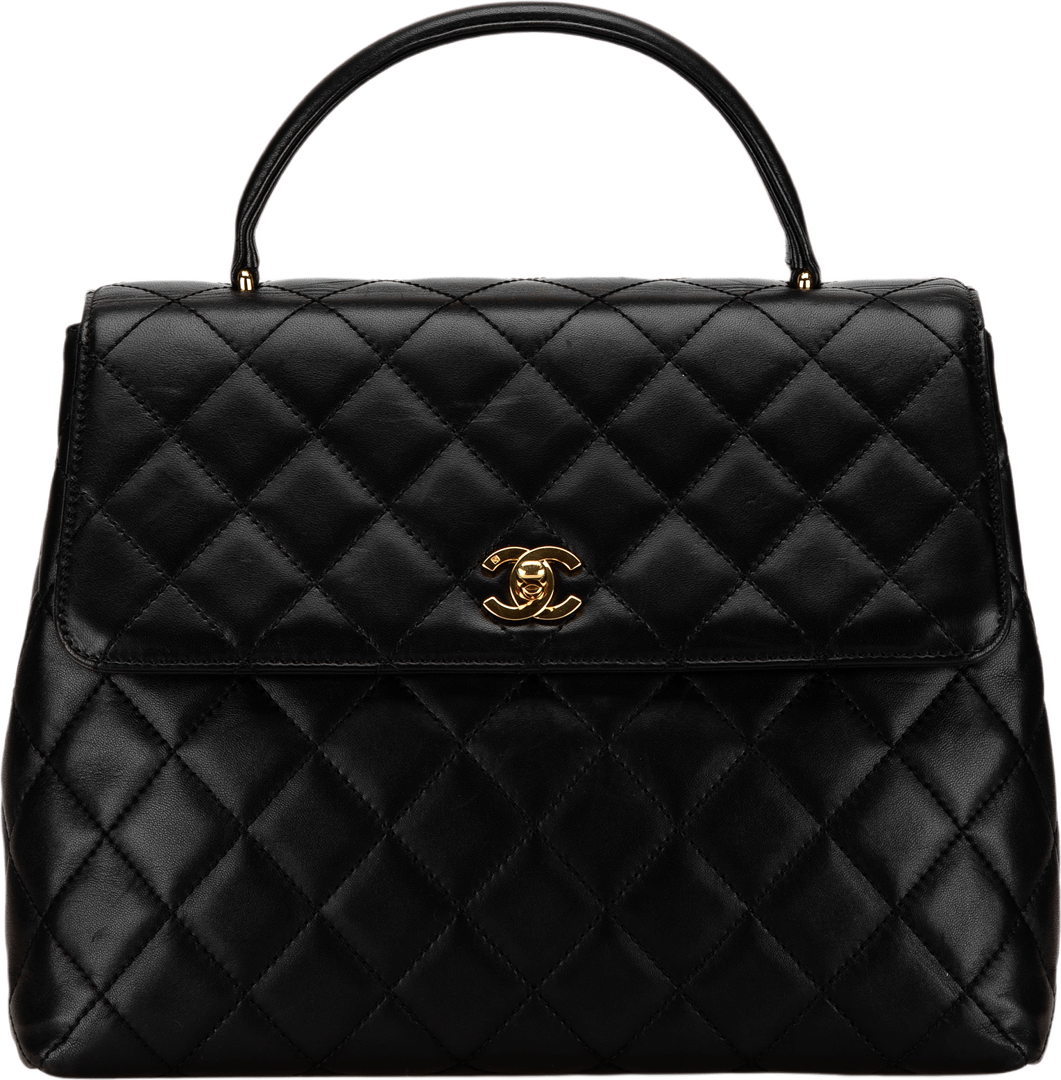 Chanel Lambskin Kelly Top Handle