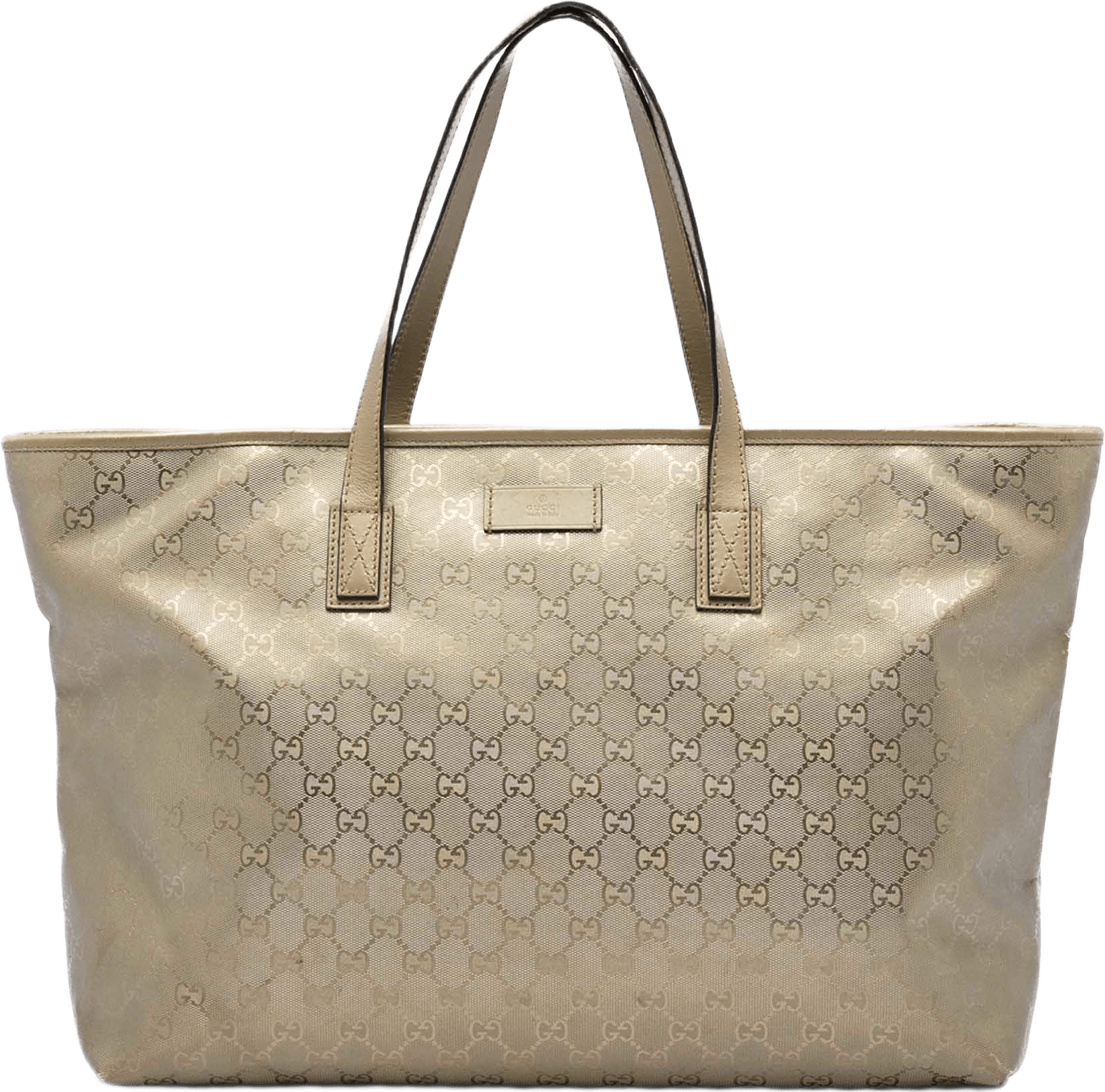 Gucci Large Gg Imprime Tote, från Luxclusif, i färgen guld.