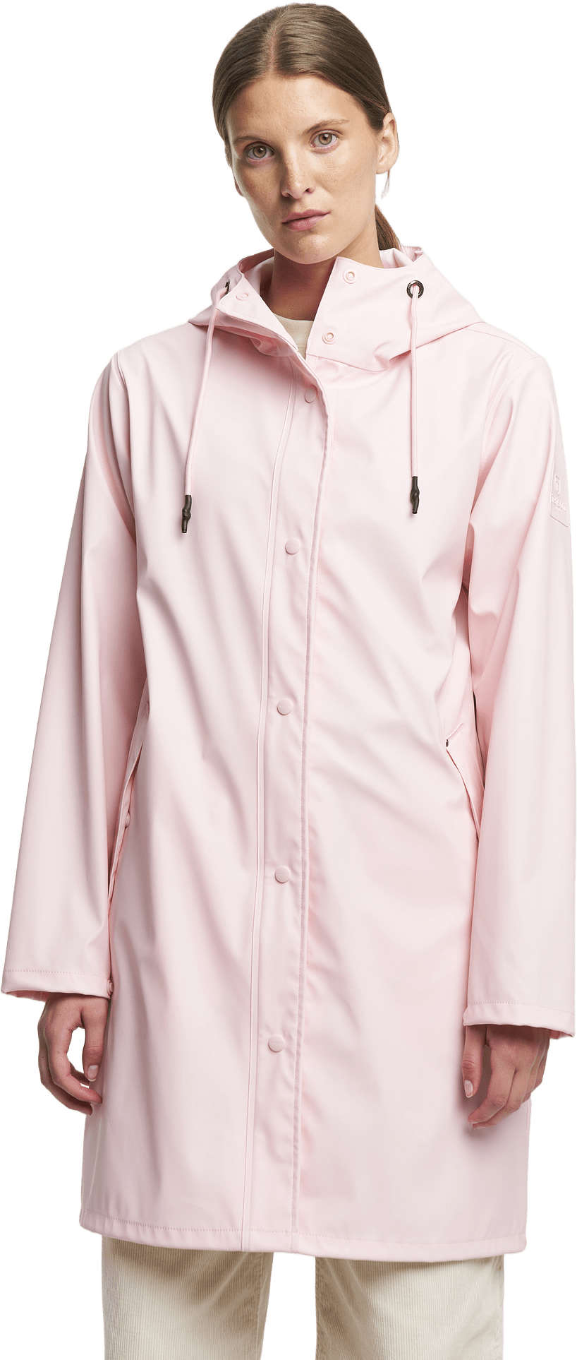 Apelviken Rain Coat Women, från Tenson, i färgen ljusrosa.