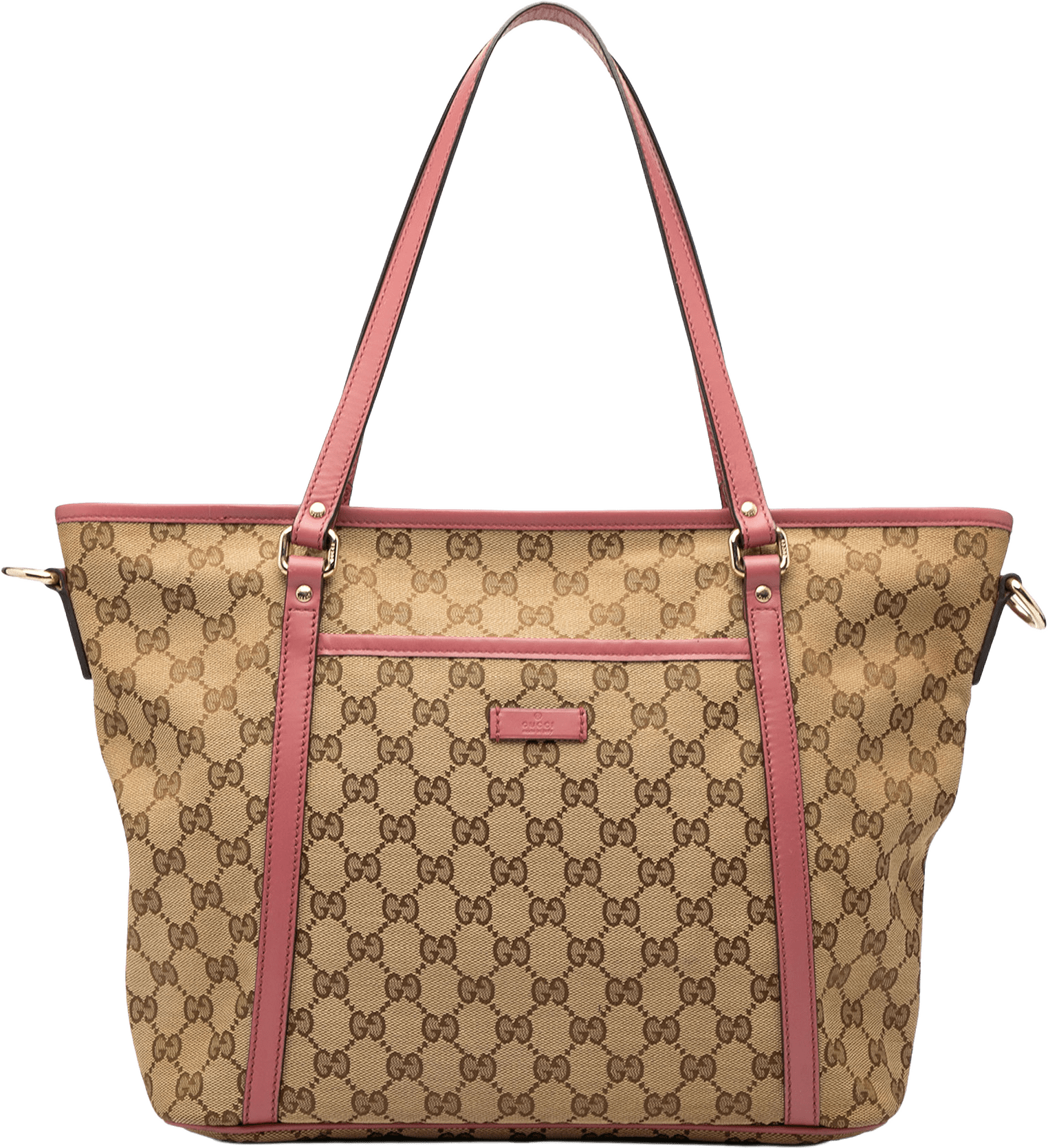 Gucci Gg Canvas Convertible Joy Tote, från Luxclusif, i färgen beige.