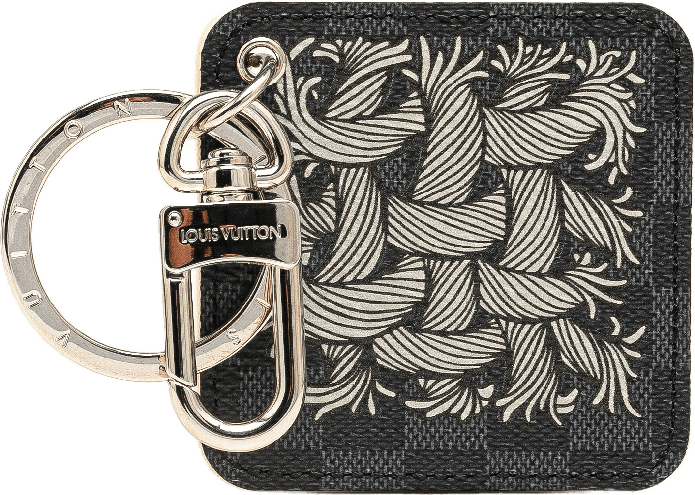 Louis Vuitton Christopher Nemeth Damier Graphite Rope Key Holder Bag Charm, från Luxclusif, i färgen black.