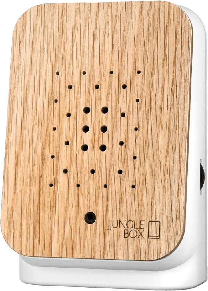 Junglebox Speldosa Ek, från Relaxound, i färgen ek.