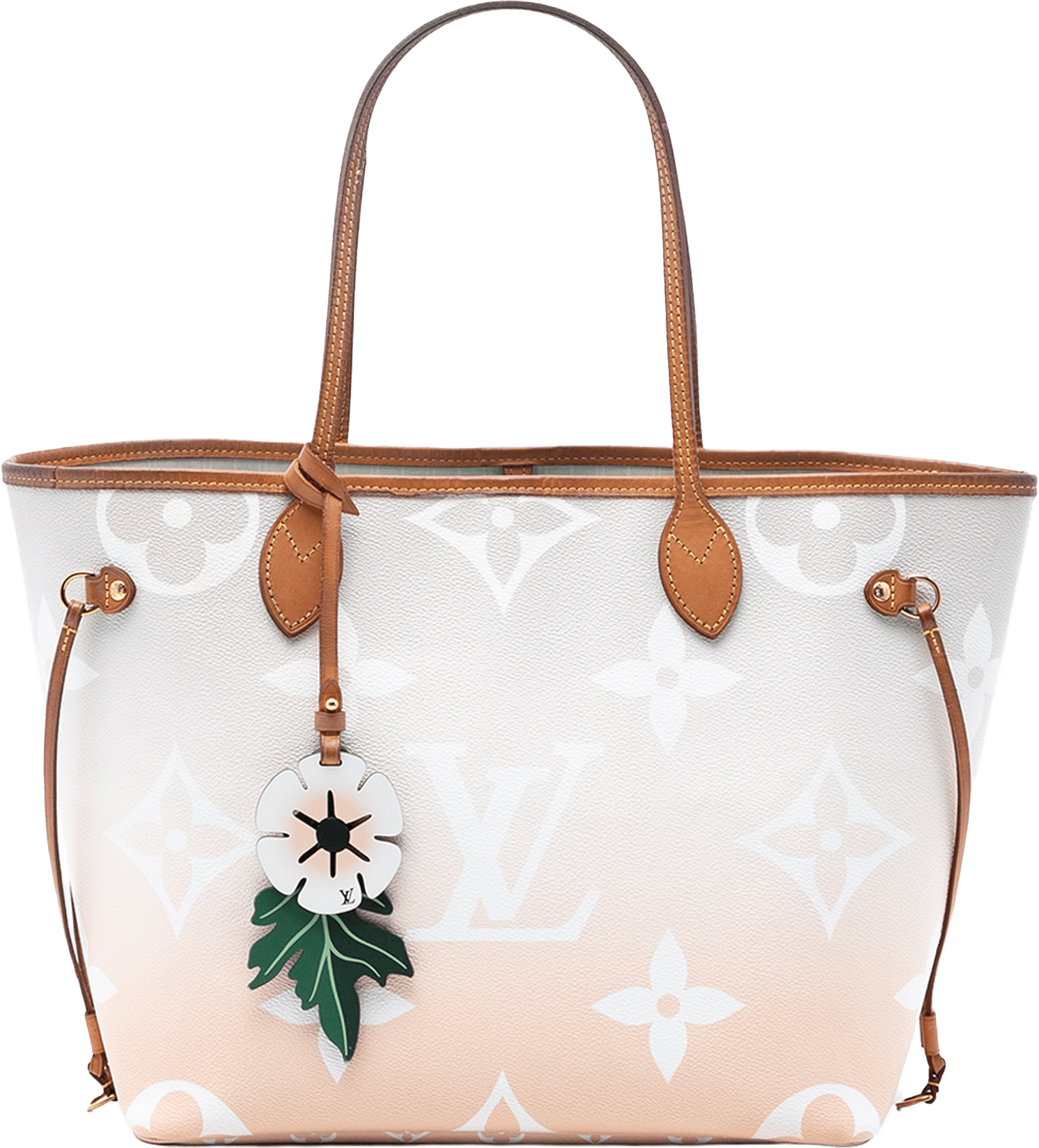 Louis Vuitton Monogram Giant By The Pool Neverfull Mm, från Luxclusif, i färgen light pink.