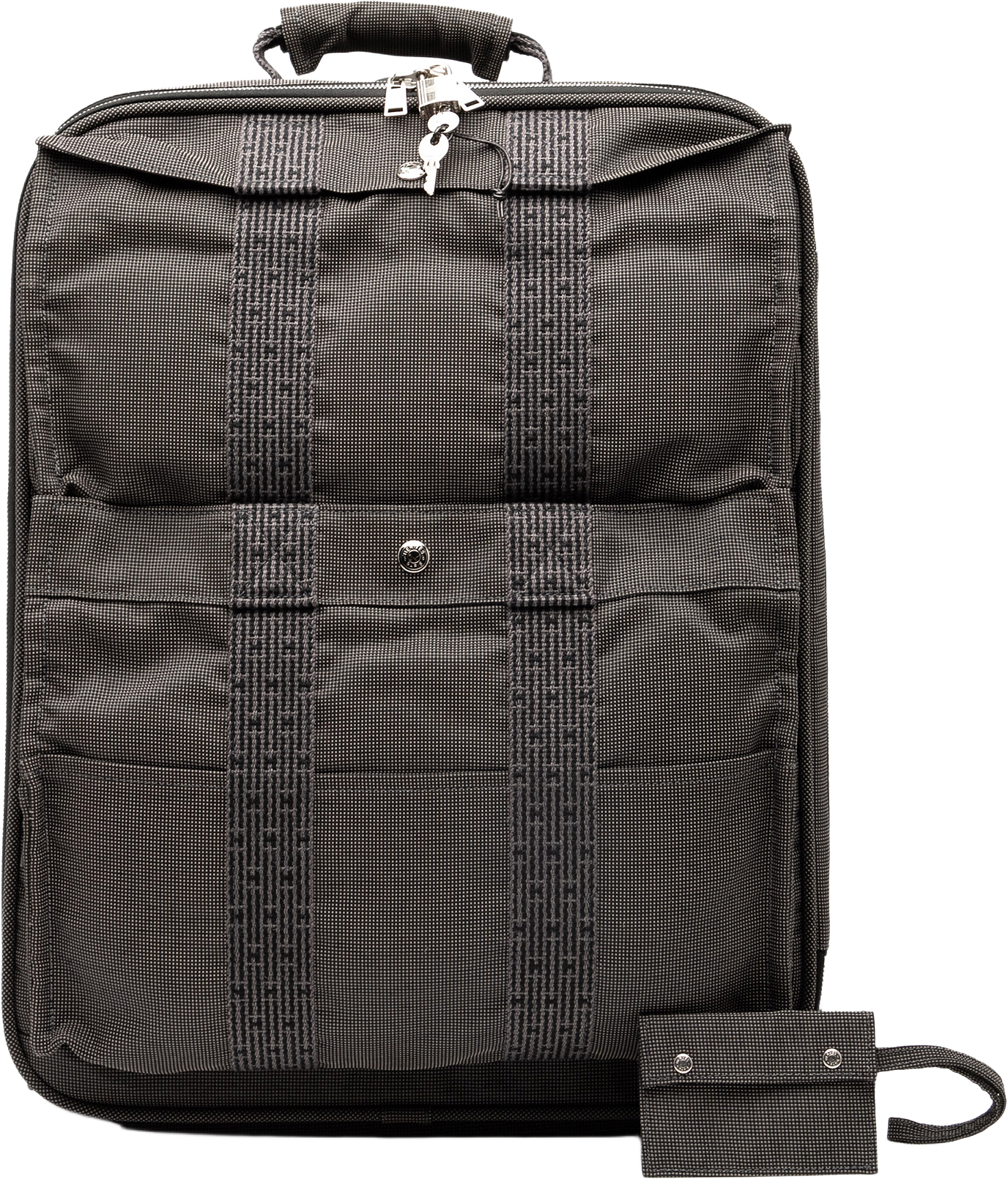 Hermès Canvas Herline Travel Bag, från Luxclusif, i färgen gray.