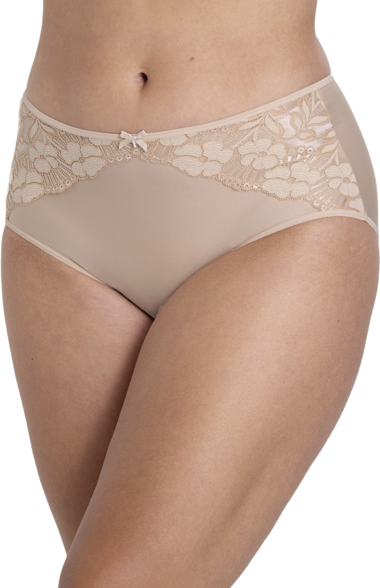 Jacquard & Lace Trosa, från Miss Mary of Sweden, i färgen beige.