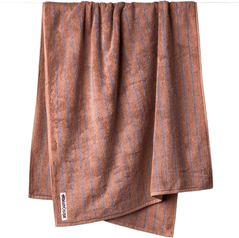 Handduk Naram 70 X 140 Cm, från Bongusta, i färgen brun.