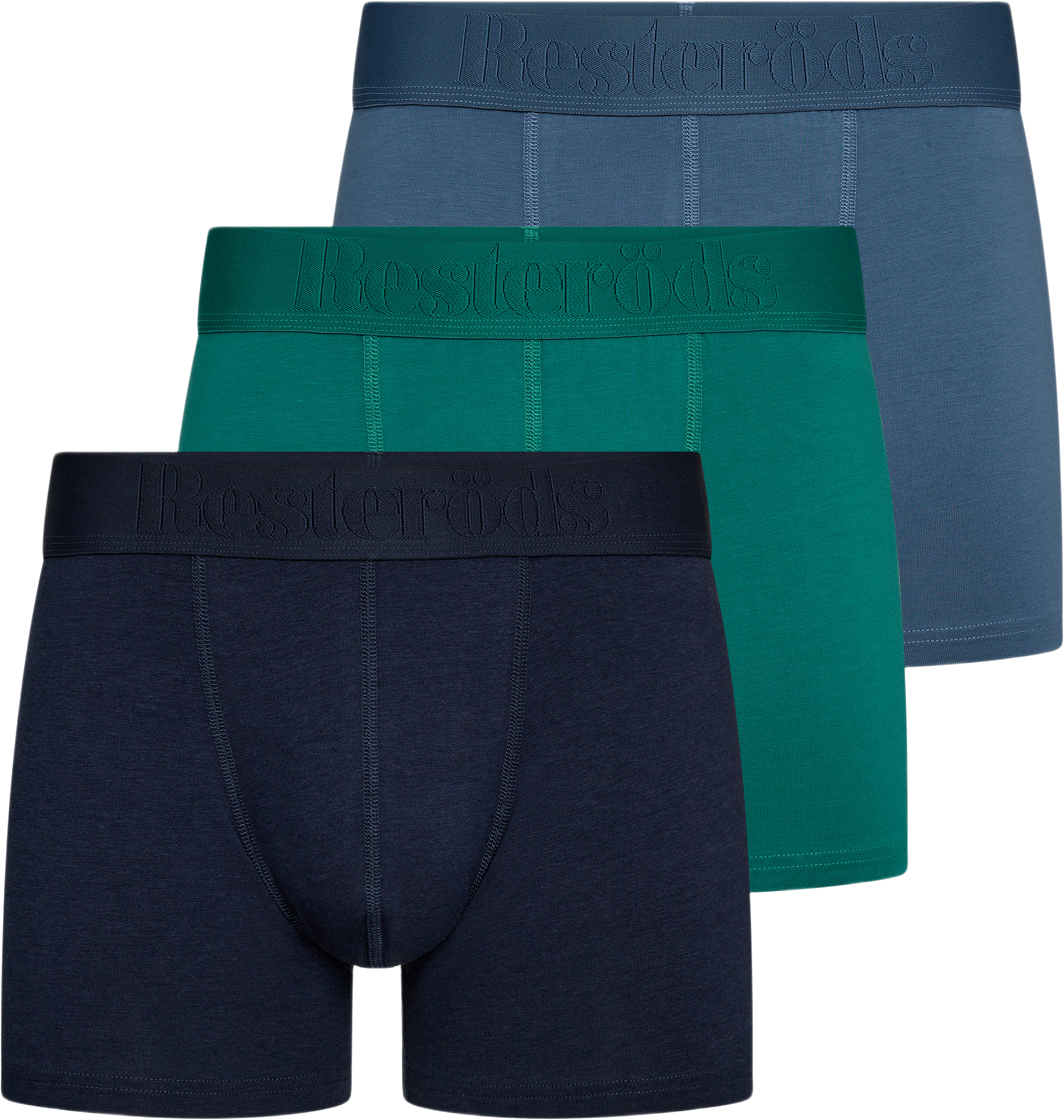3-pack Bambu Underbyxor Gunnar, från Resteröds, i färgen multicolour/blue.