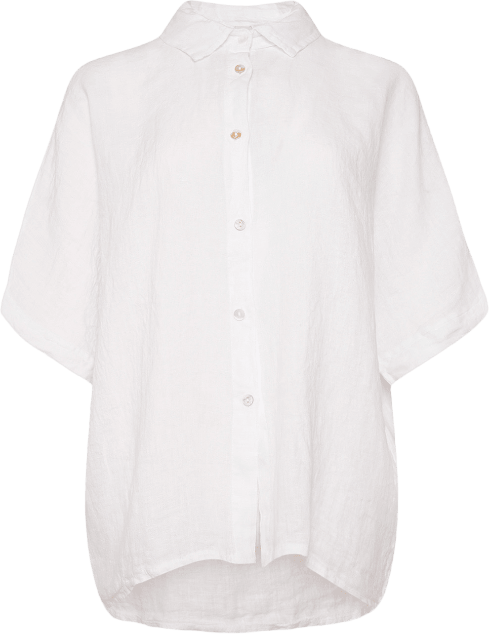 Abbi, Shirt, Linen - White, från Tiffany, i färgen white.