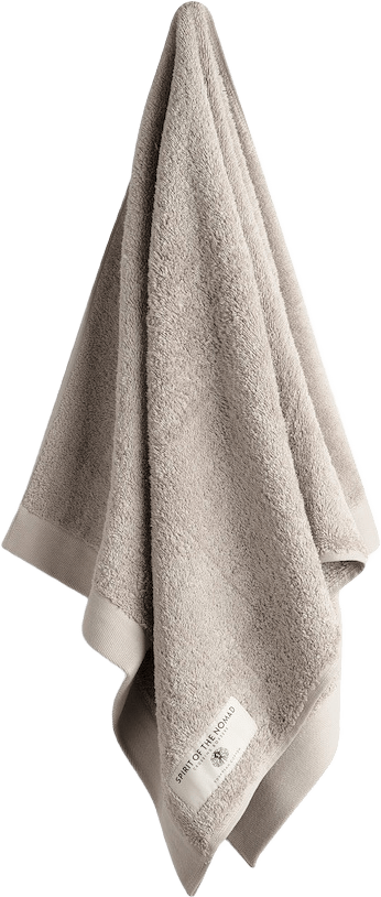 Handduk Spirit 50x100 cm, från Spirit of the Nomad, i färgen desert beige.