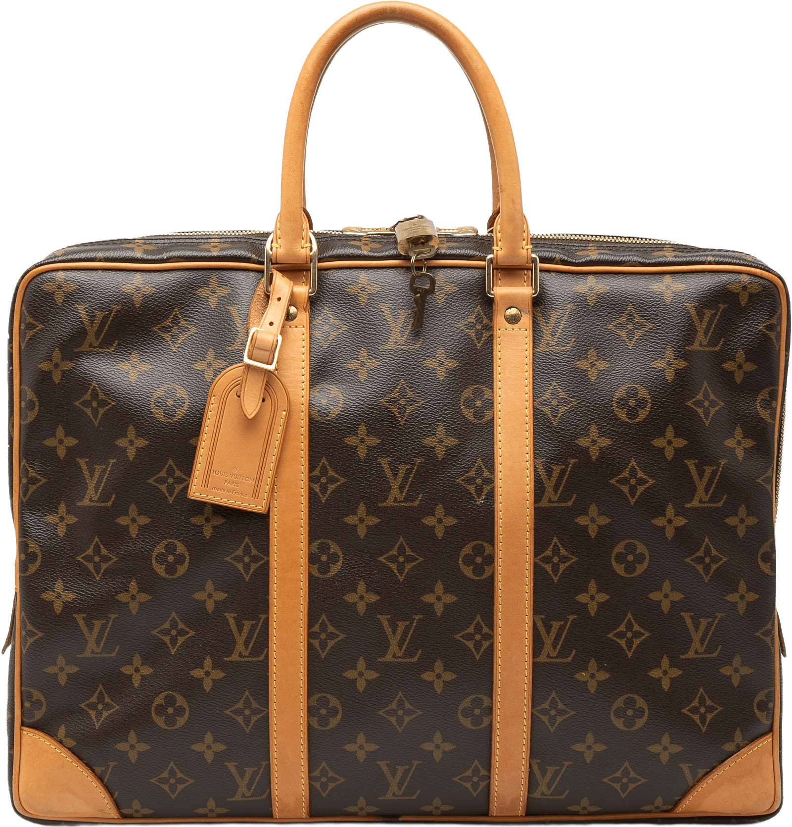 Louis Vuitton Monogram Porte Documents Voyage, från Luxclusif, i färgen brown.