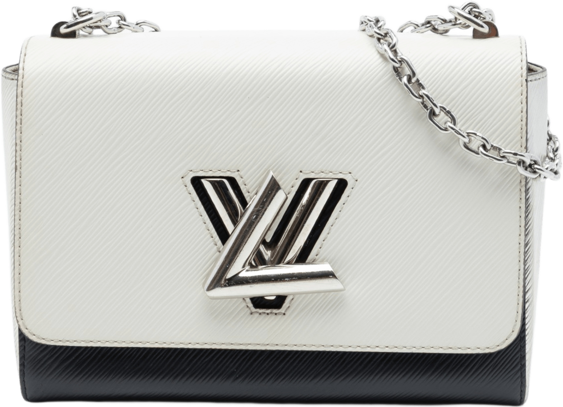 Louis Vuitton Epi Bicolor Twist Mm, från Luxclusif, i färgen vit.