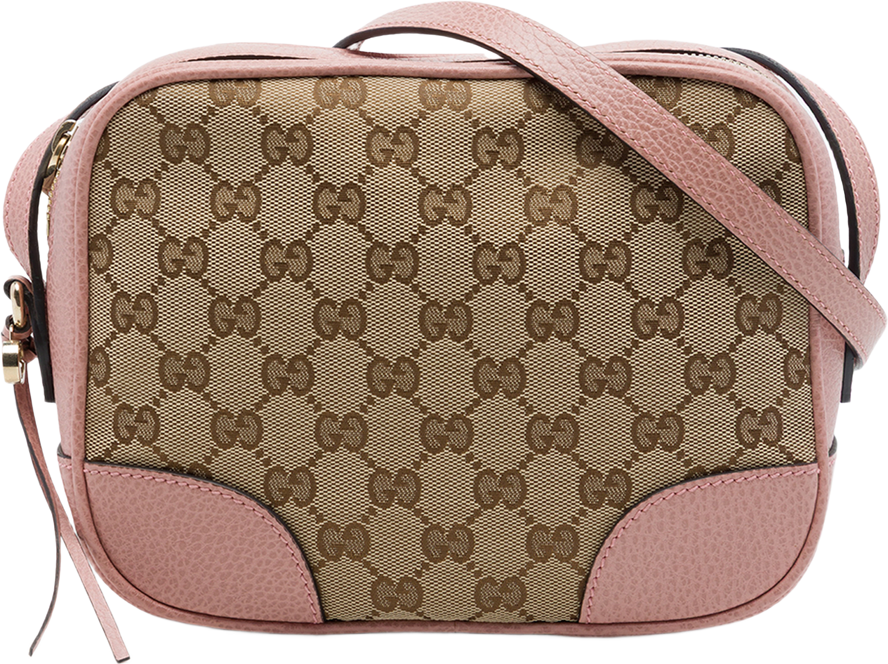 Gucci Gg Canvas Bree Crossbody, från Luxclusif, i färgen beige.