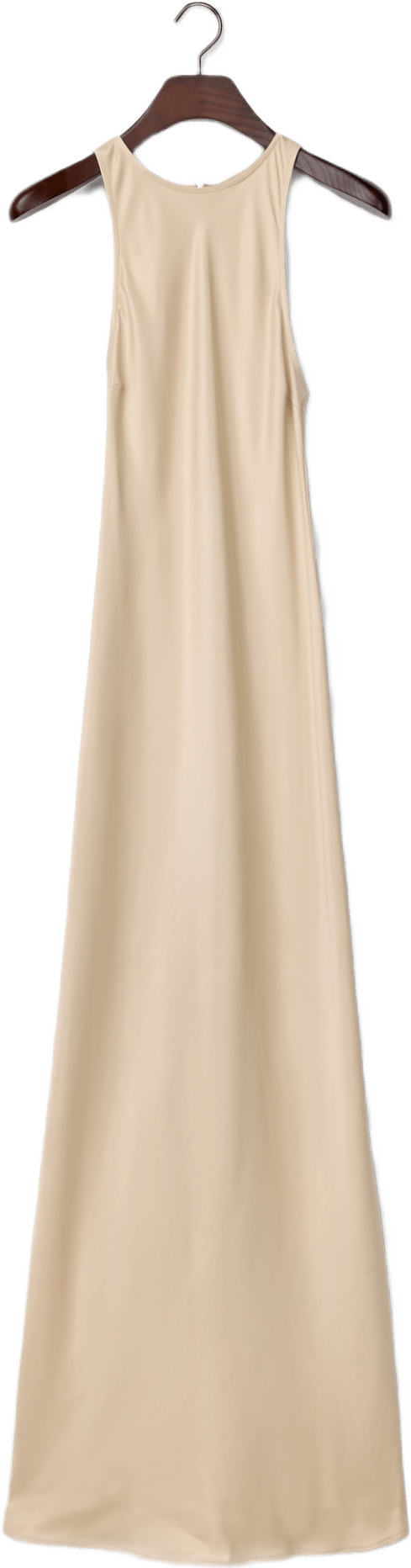 Sleeveless Fitted Satin Dress