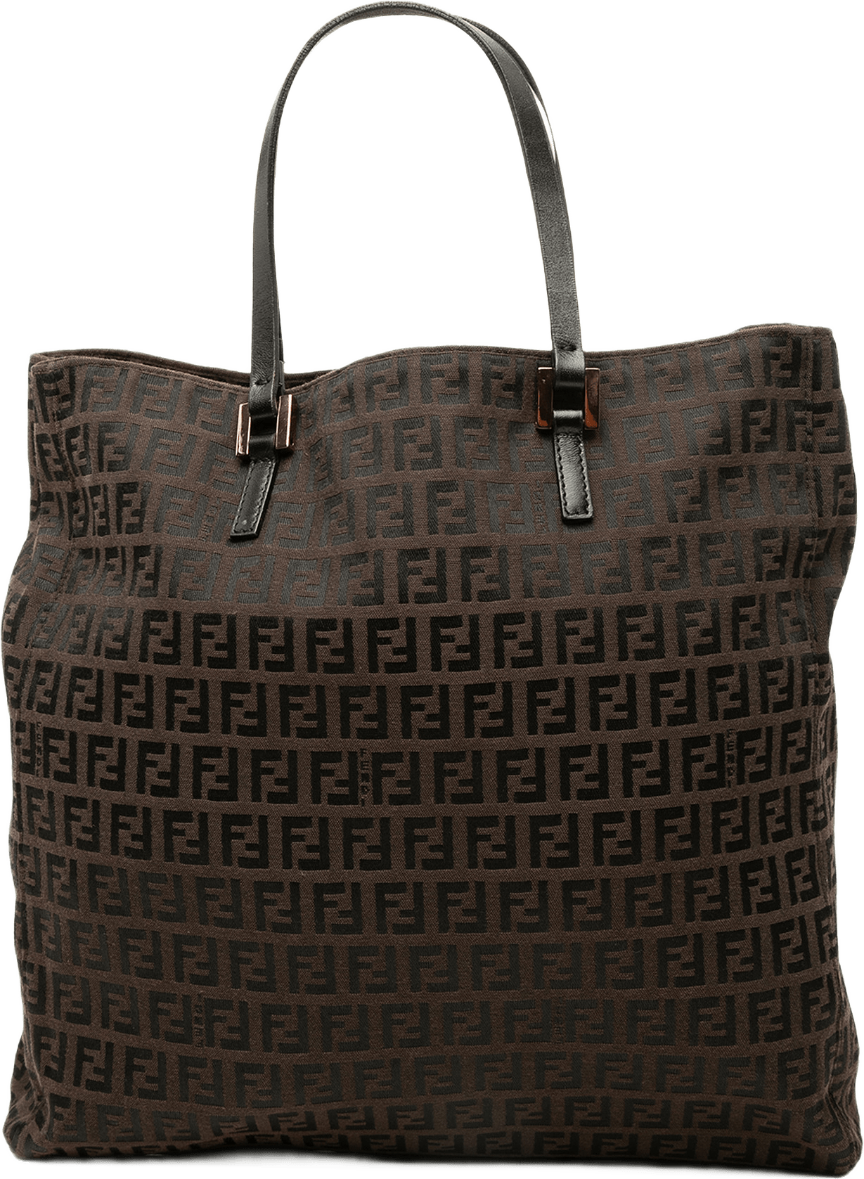 Fendi Zucchino Canvas Tote, från Luxclusif, i färgen brun.