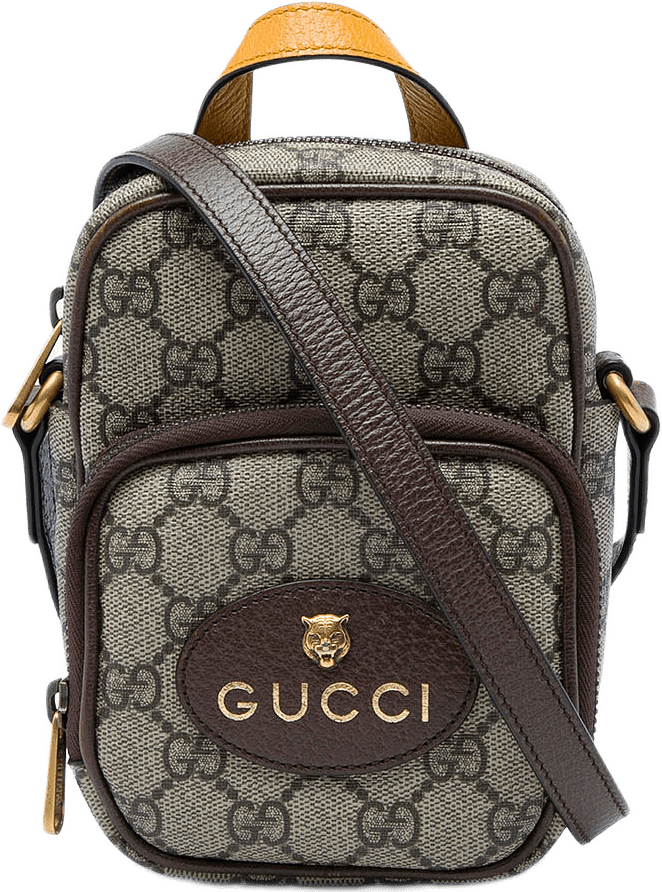 Gucci Mini Gg Supreme Neo Vintage Satchel, från Luxclusif, i färgen beige.