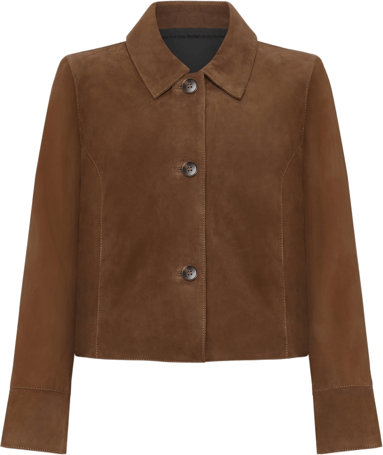 Thea Jacket, från Saki, i färgen walnut.