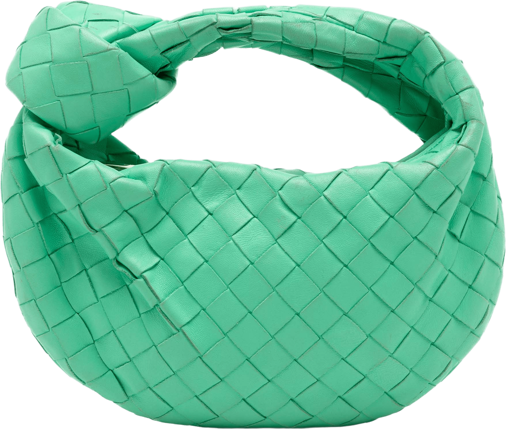 Bottega Veneta Mini Nappa Intrecciato Jodie, från Luxclusif, i färgen green.