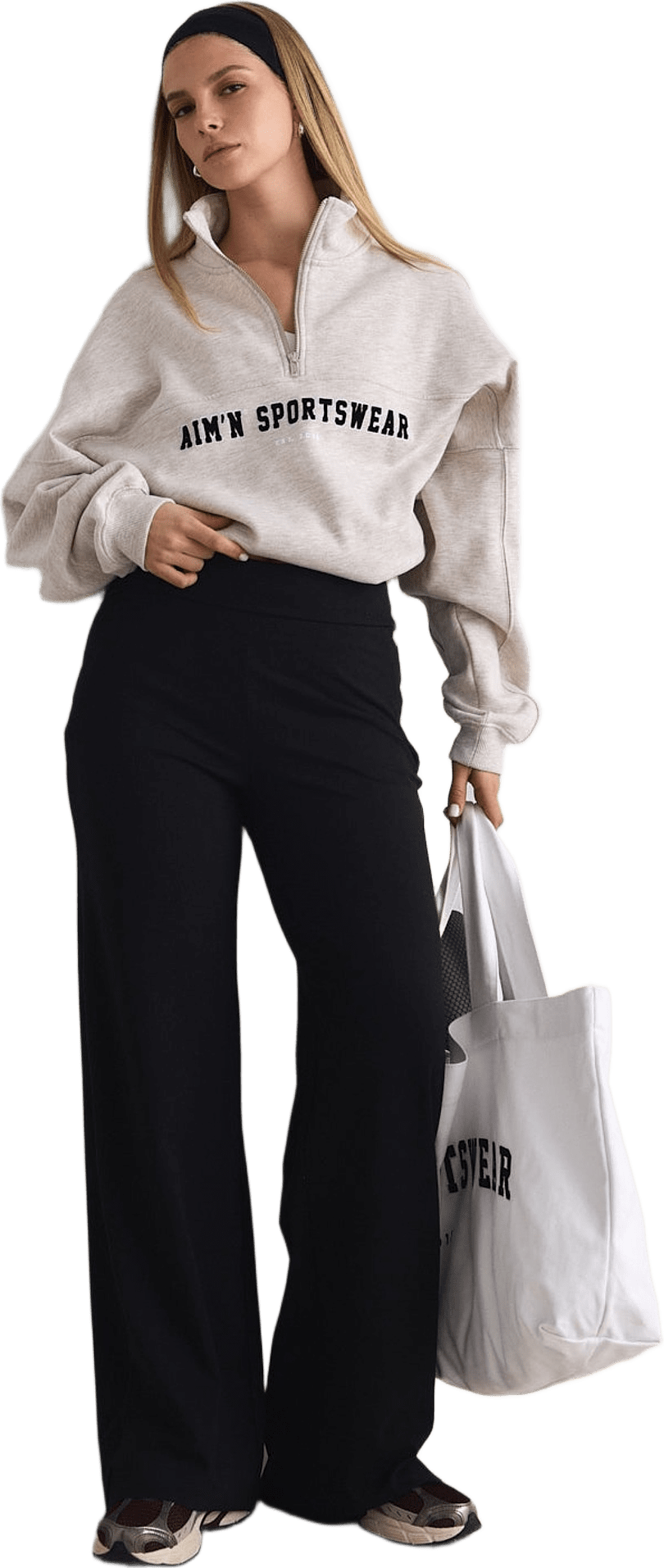 Sense Pants, från aim'n, i färgen black.