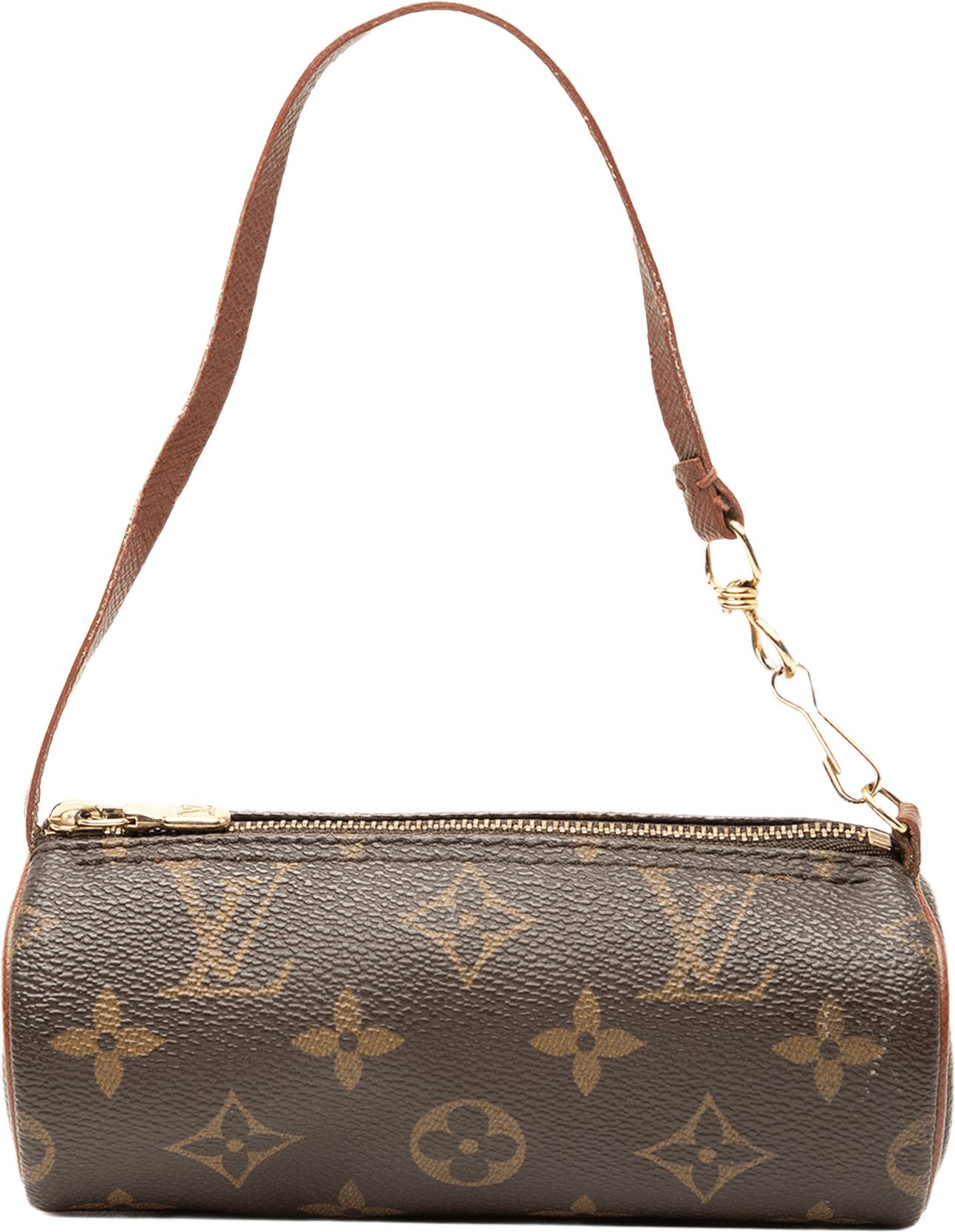 Louis Vuitton Monogram Papillon Pochette, från Luxclusif, i färgen brown.