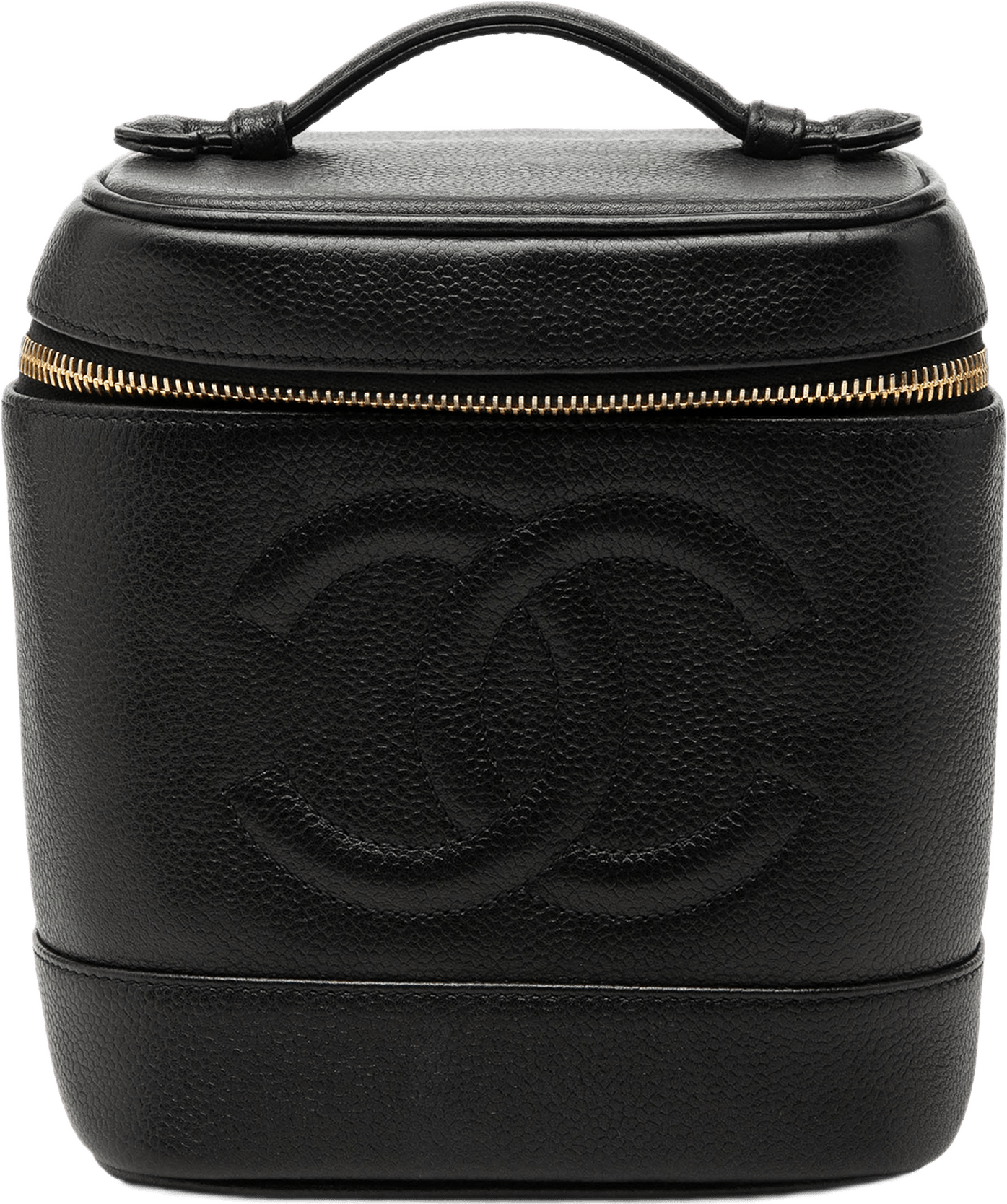 Chanel Cc Caviar Vanity Bag, från Luxclusif, i färgen svart.