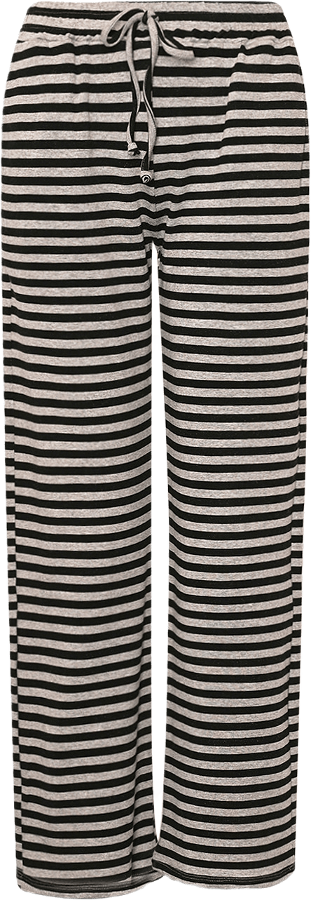 Ibi, Pants - Black/dark Grey Stripe