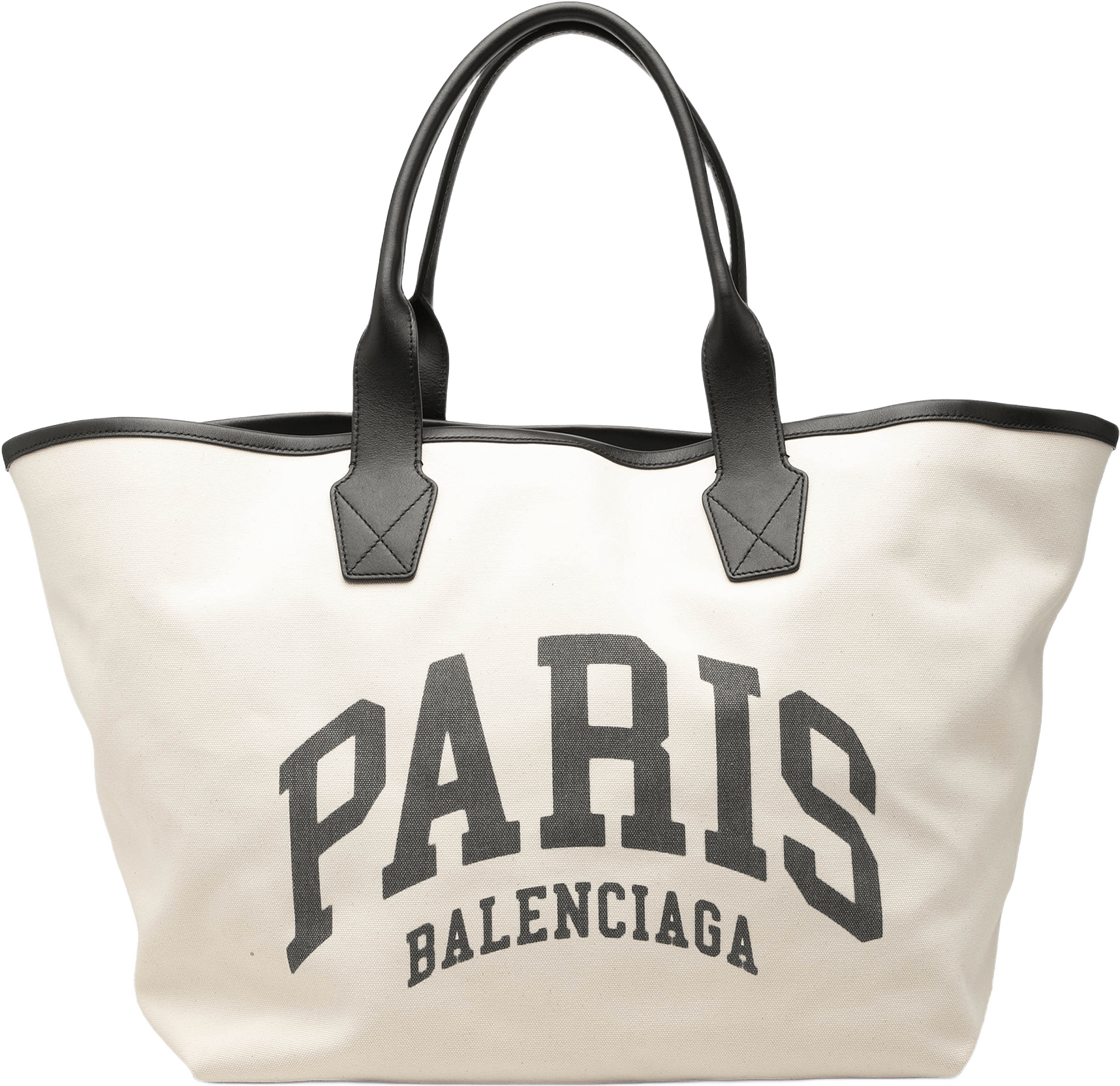 Balenciaga Large Canvas Cities Paris Jumbo Tote, från Luxclusif, i färgen brun.