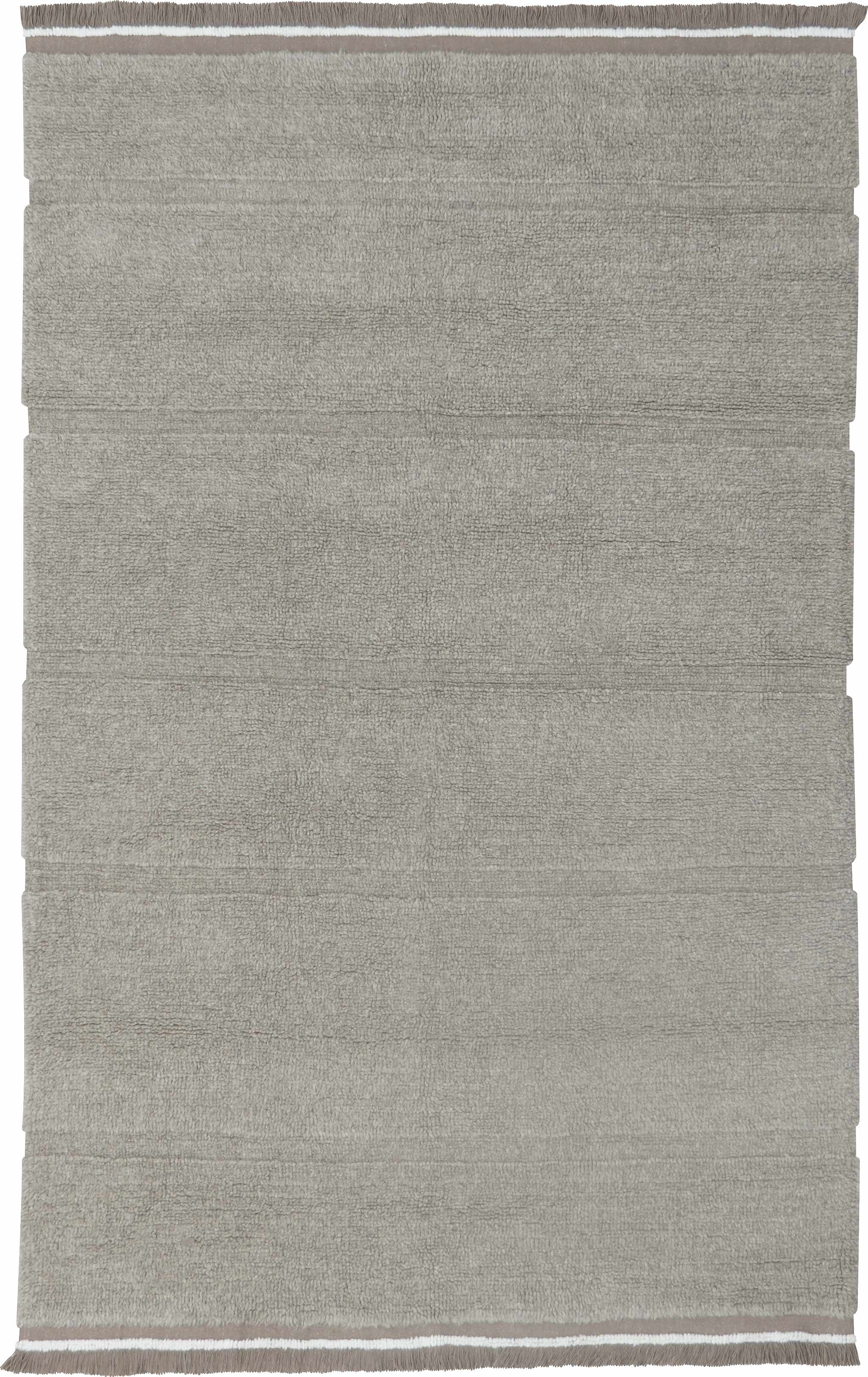 Tvättbar Ullmatta Woolable Steppe White S, från LORENA CANALS, i färgen sheep grey.