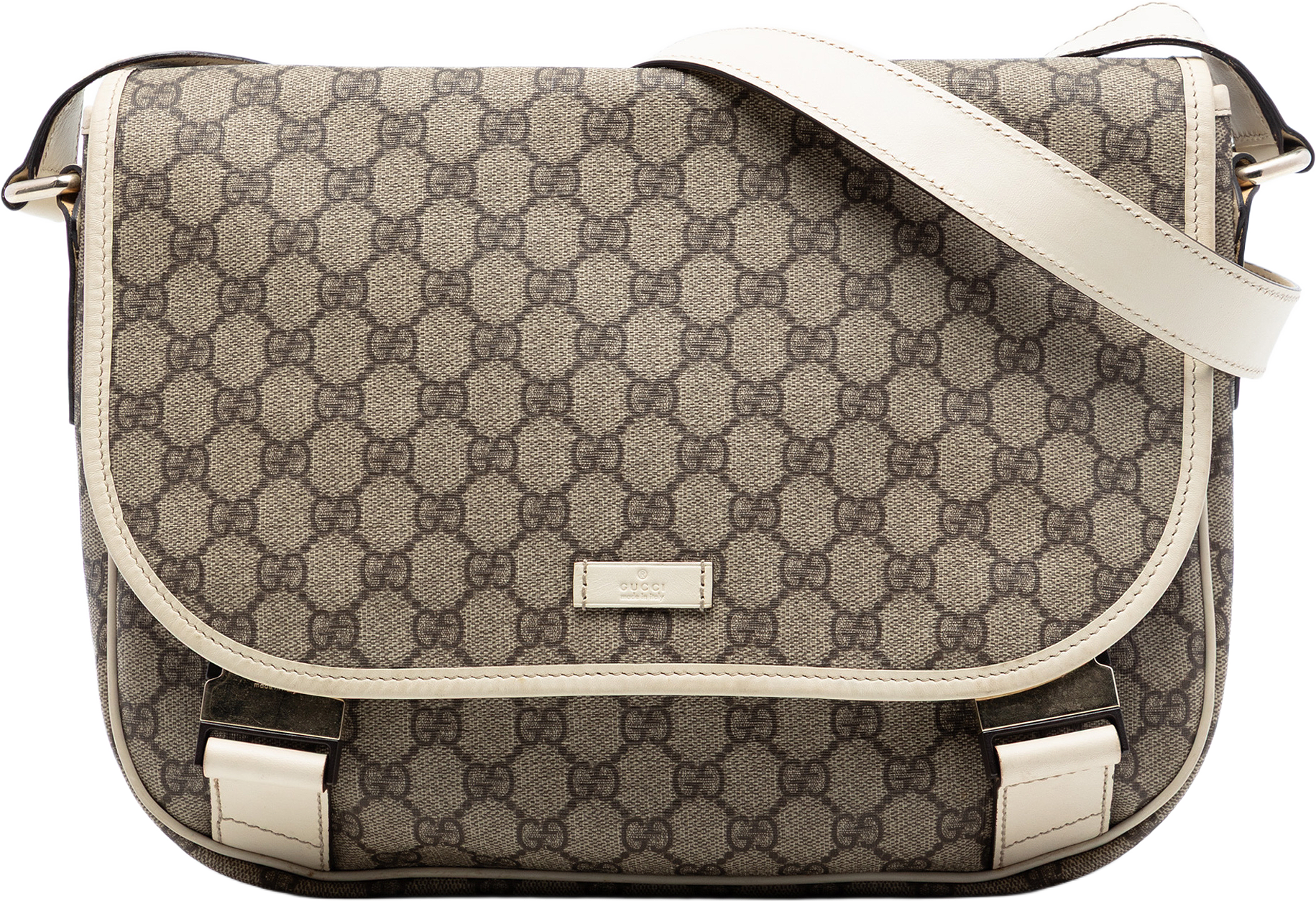 Gucci Gg Supreme Crossbody, från Luxclusif, i färgen beige.