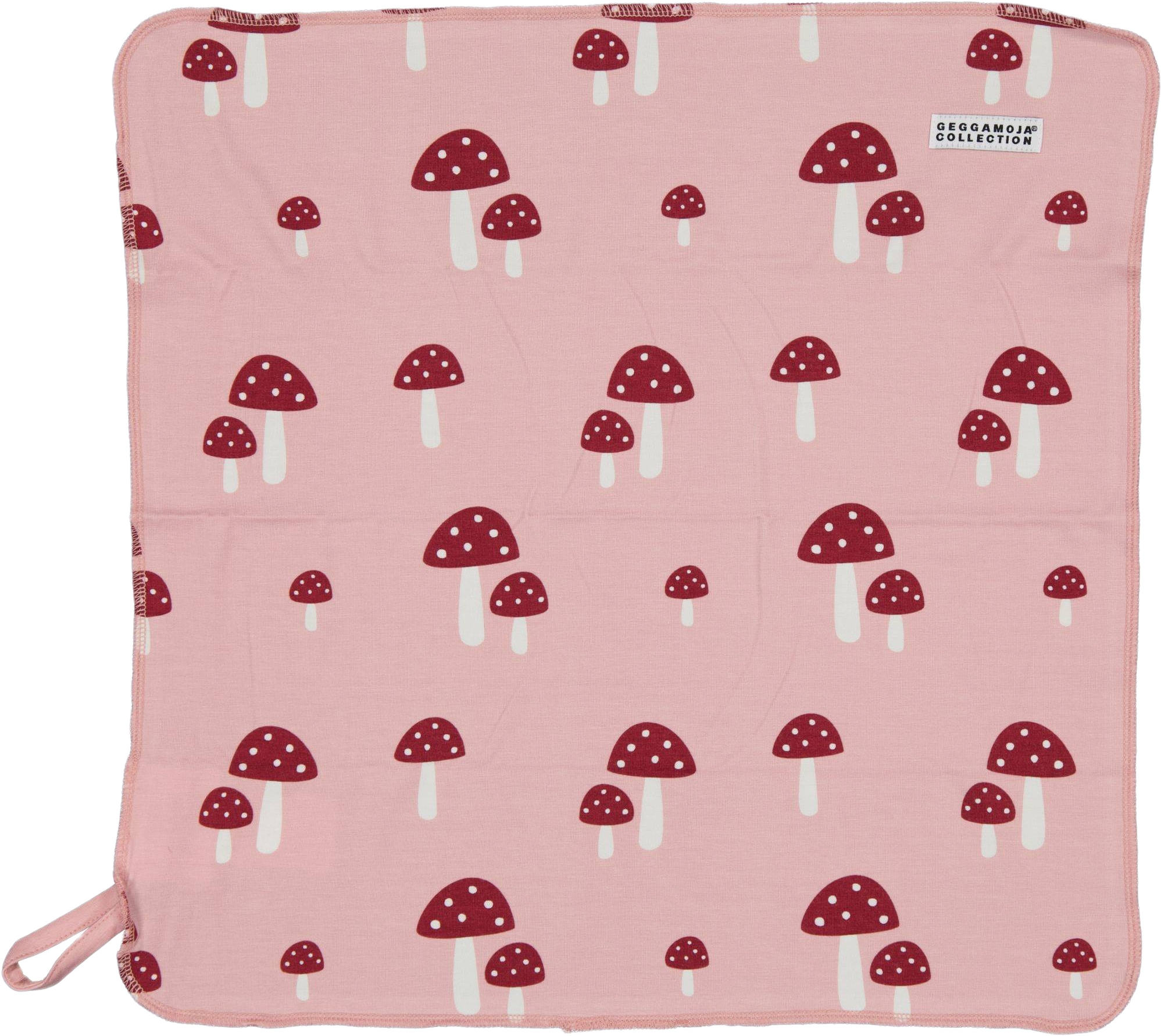 Snuttefilt Bambu, från Geggamoja, i färgen pink mushroom.