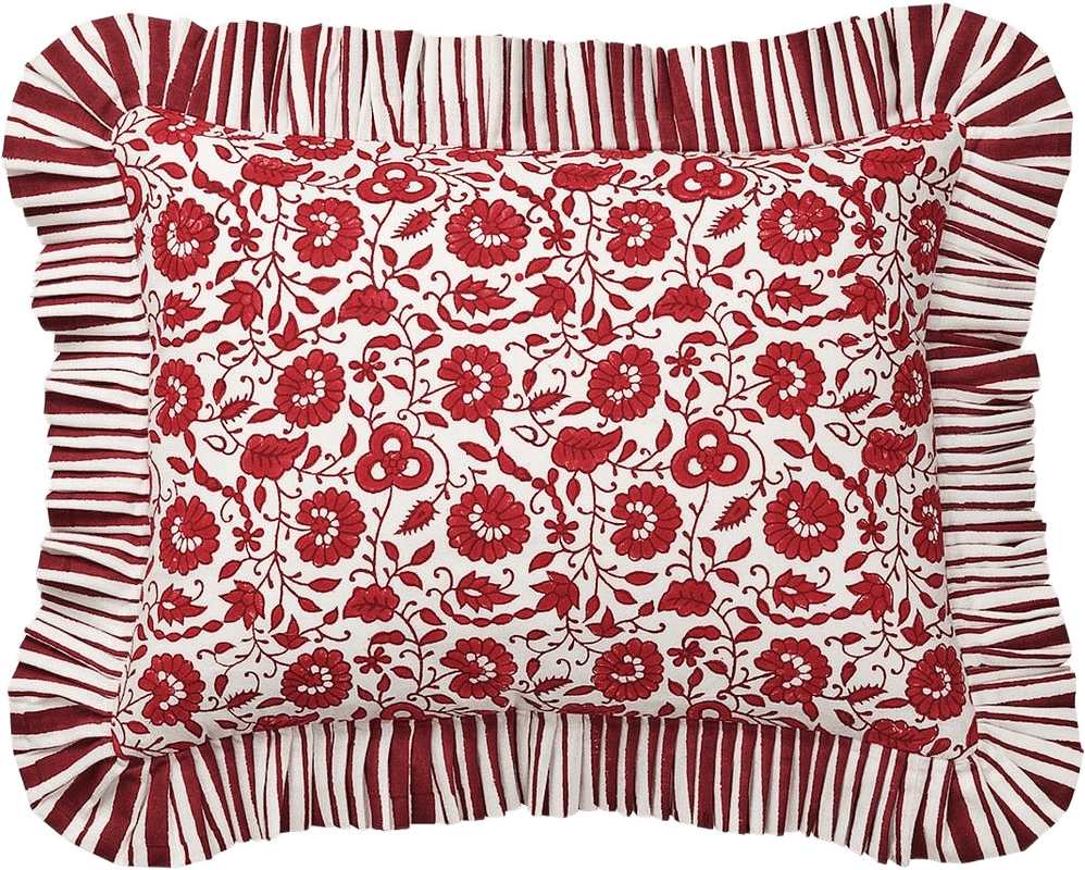 Damson Kuddfodral - 30x40 Cm, från Pick A Poppy, i färgen burgundy.