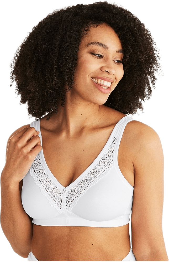 Stars Cotton Bh Utan Bygel, från Swegmark, i färgen white.