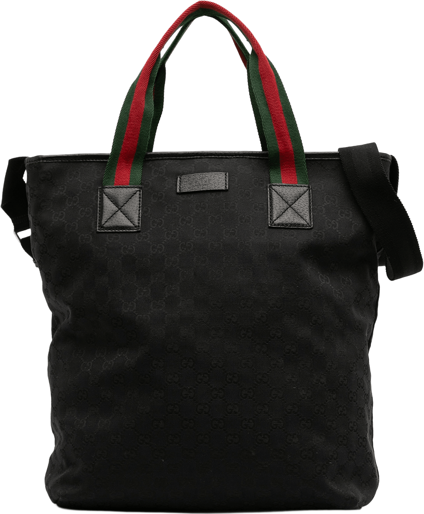 Gucci Gg Canvas Web Satchel, från Luxclusif, i färgen black.