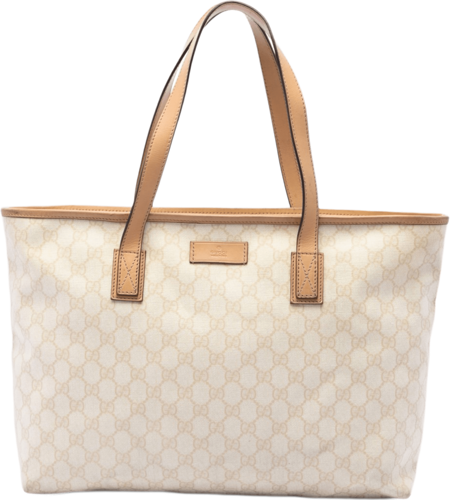 Gucci Medium Gg Supreme Tote, från Luxclusif, i färgen brun.