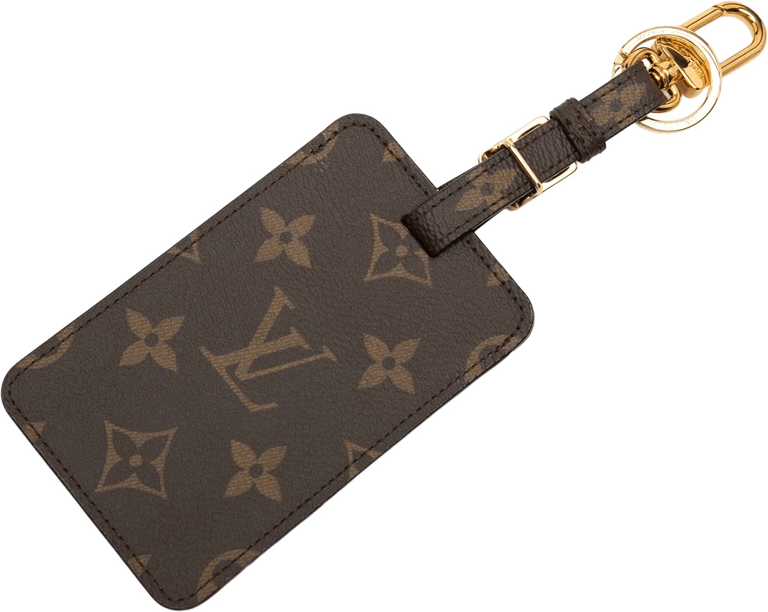 Louis Vuitton Monogram Game On Luggage Bag Tag, från Luxclusif, i färgen brown.