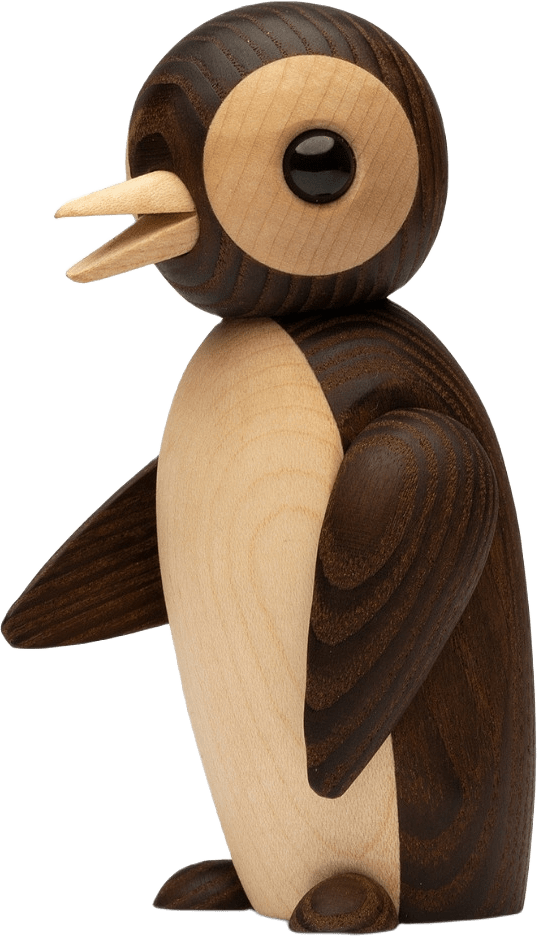Frost Pingvin Trädekoration 12,5 cm, från Spring Copenhagen, i färgen brun.