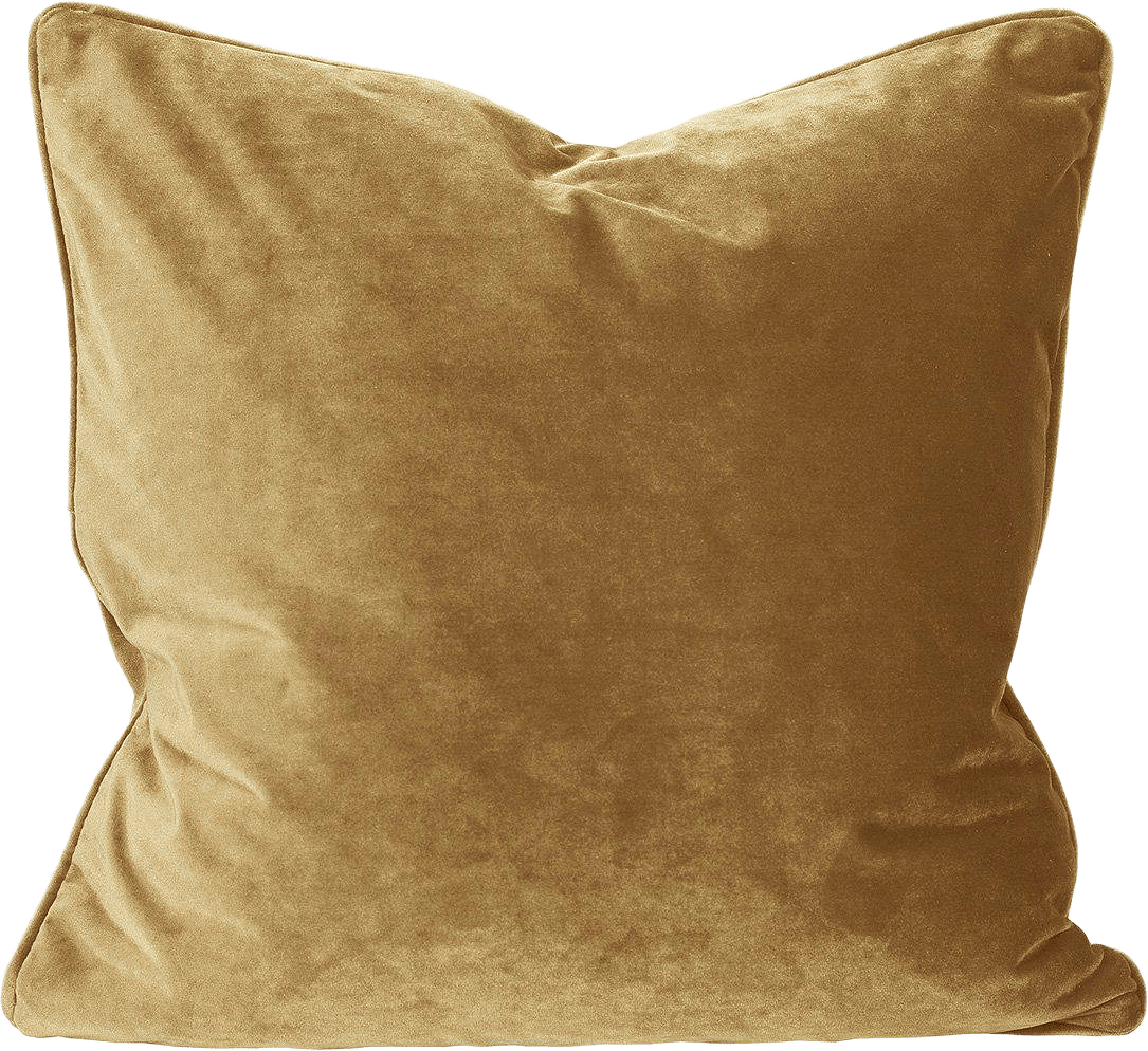 Elise Kuddfodral 45x45cm, från Svanefors, i färgen lejongul.
