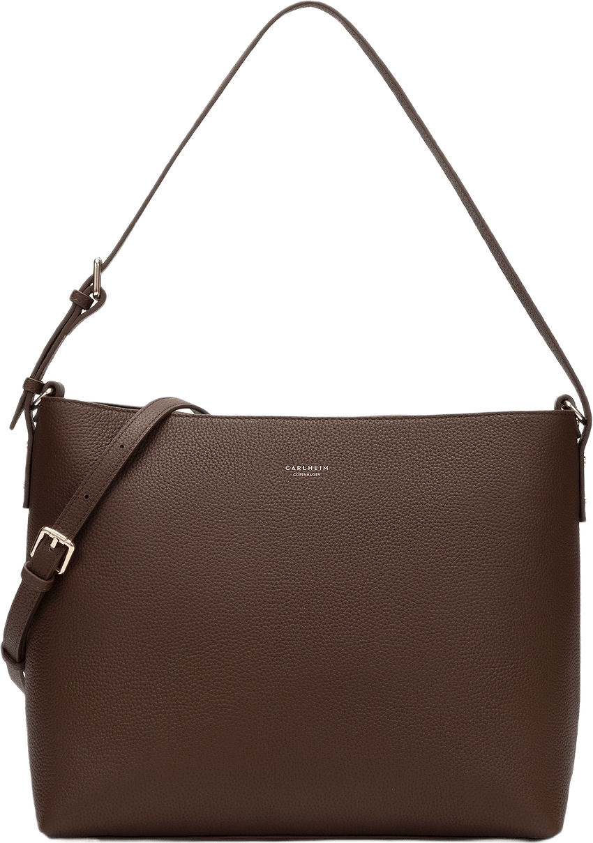 Handväska Läder Victoria, från Carlheim, i färgen brun.