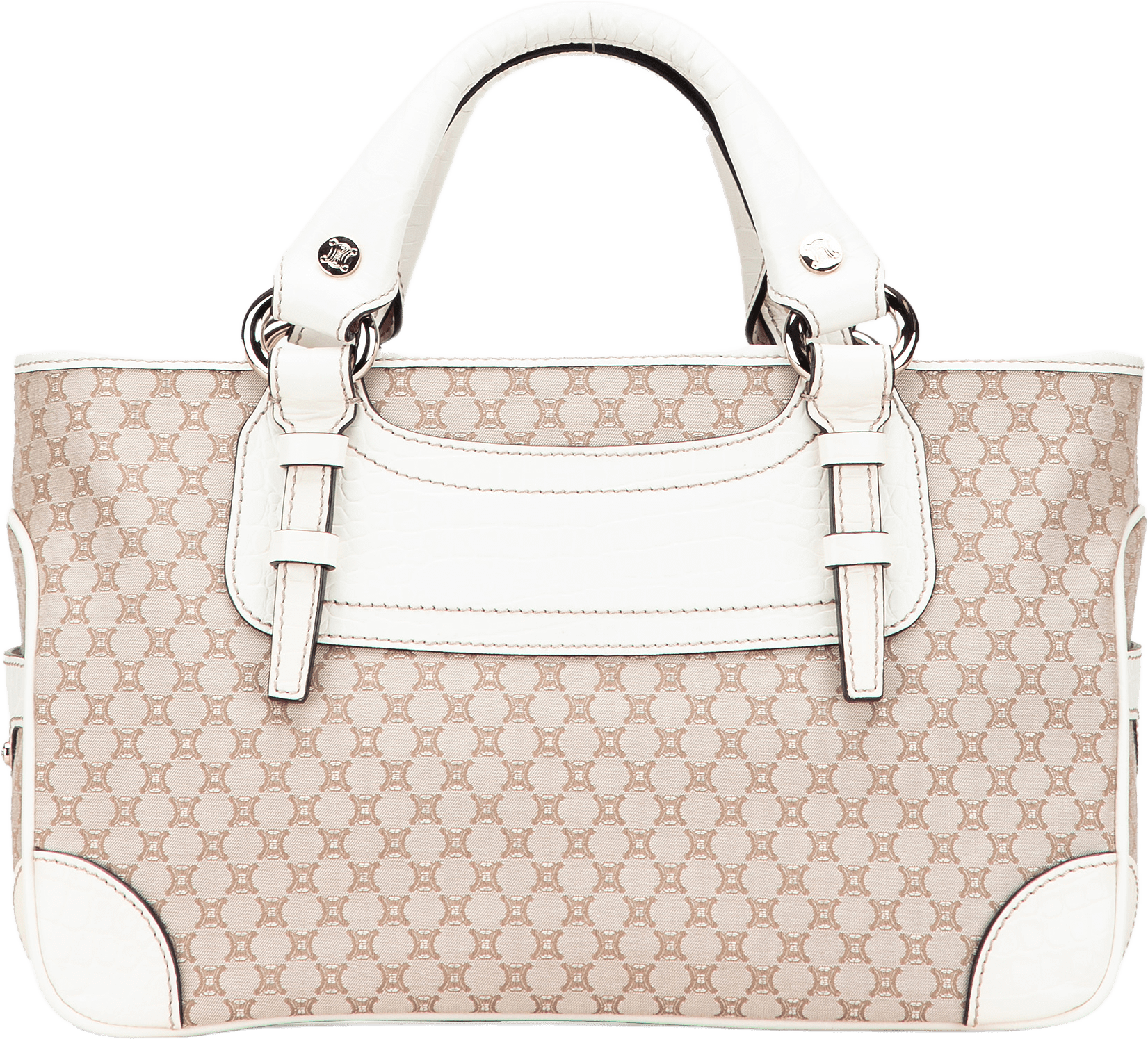 Celine Macadam Canvas Boogie Handbag, från Luxclusif, i färgen beige.