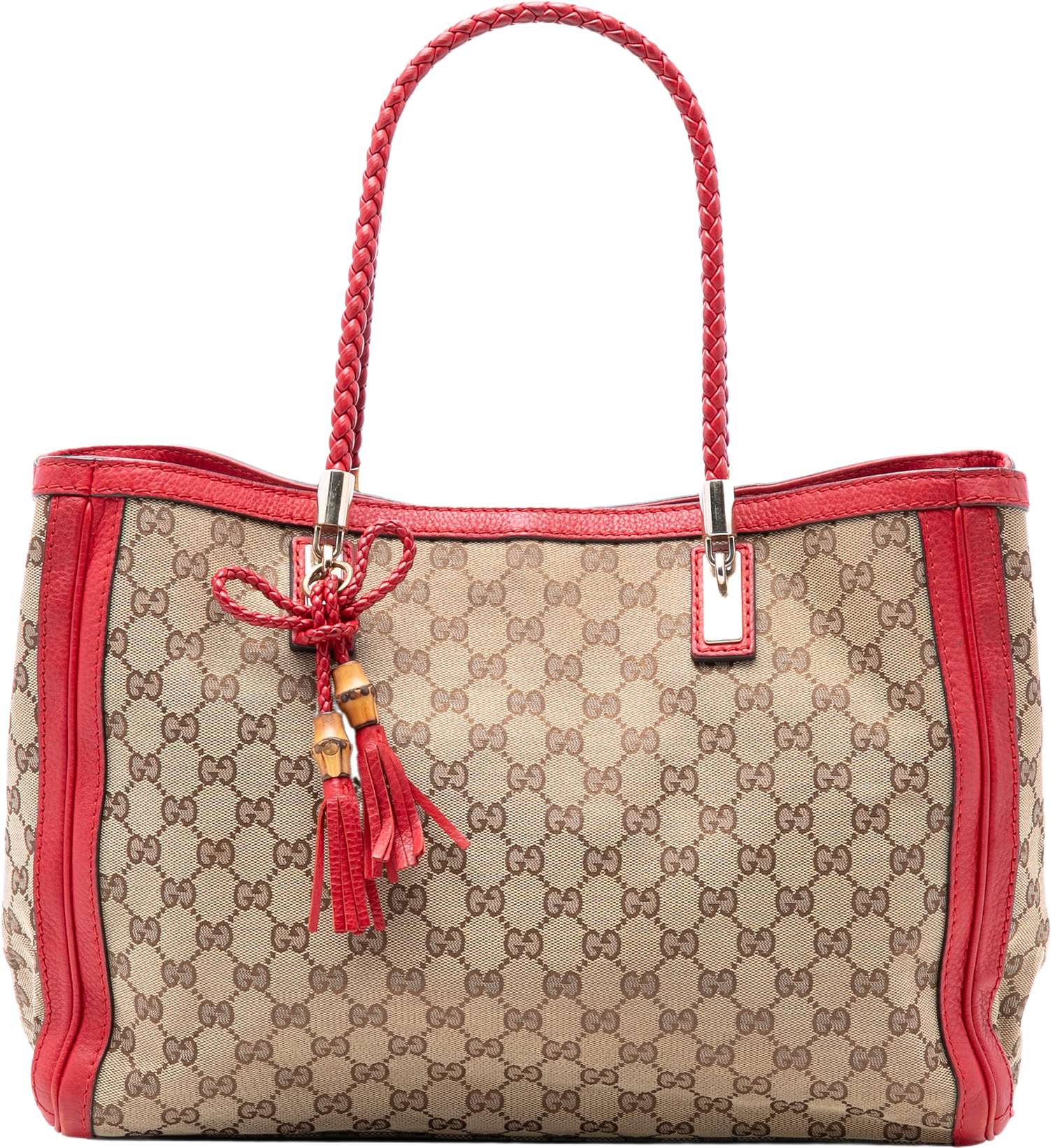 Gucci Medium Gg Canvas Bella Tote, från Luxclusif, i färgen beige.