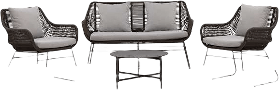 Davao Loungegrupp, från Venture Home, i färgen brown, dark grey.