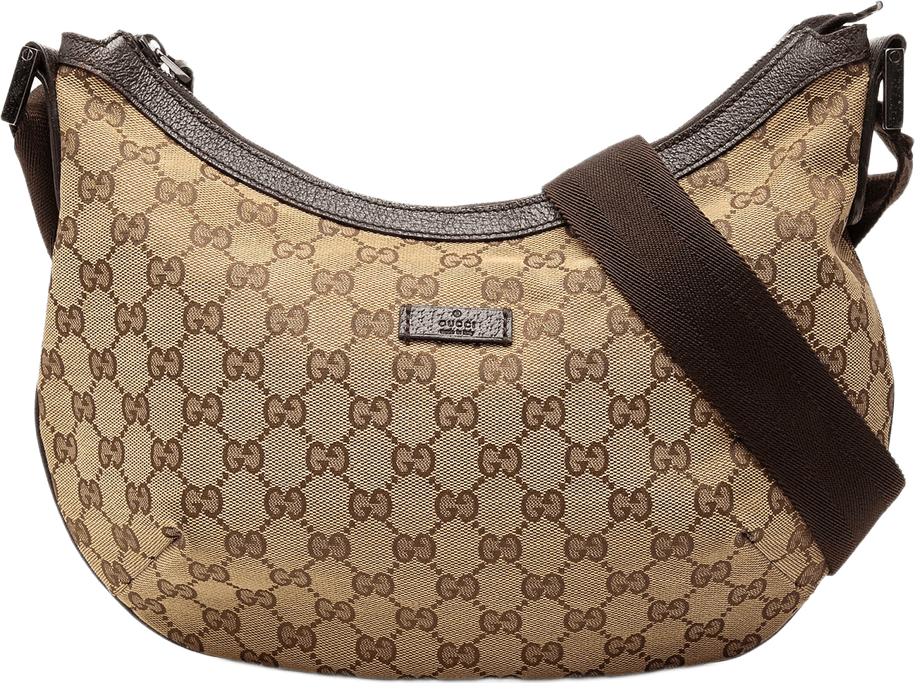 Gucci Gg Canvas Crossbody, från Luxclusif, i färgen beige.
