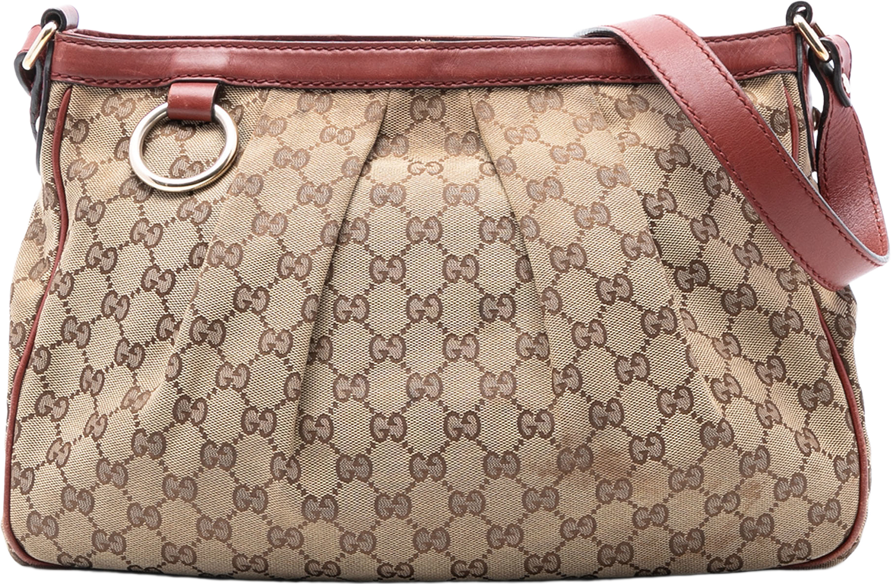 Gucci Gg Canvas Sukey Crossbody, från Luxclusif, i färgen beige.