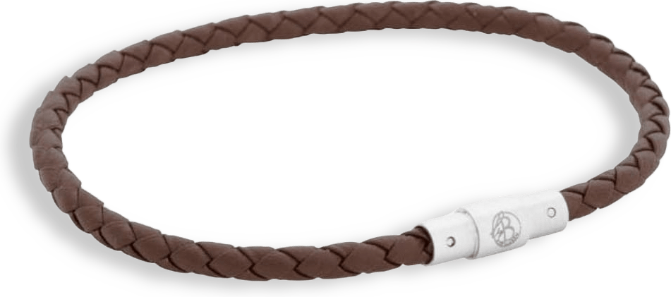 Leandro Leather Bracelet Grey