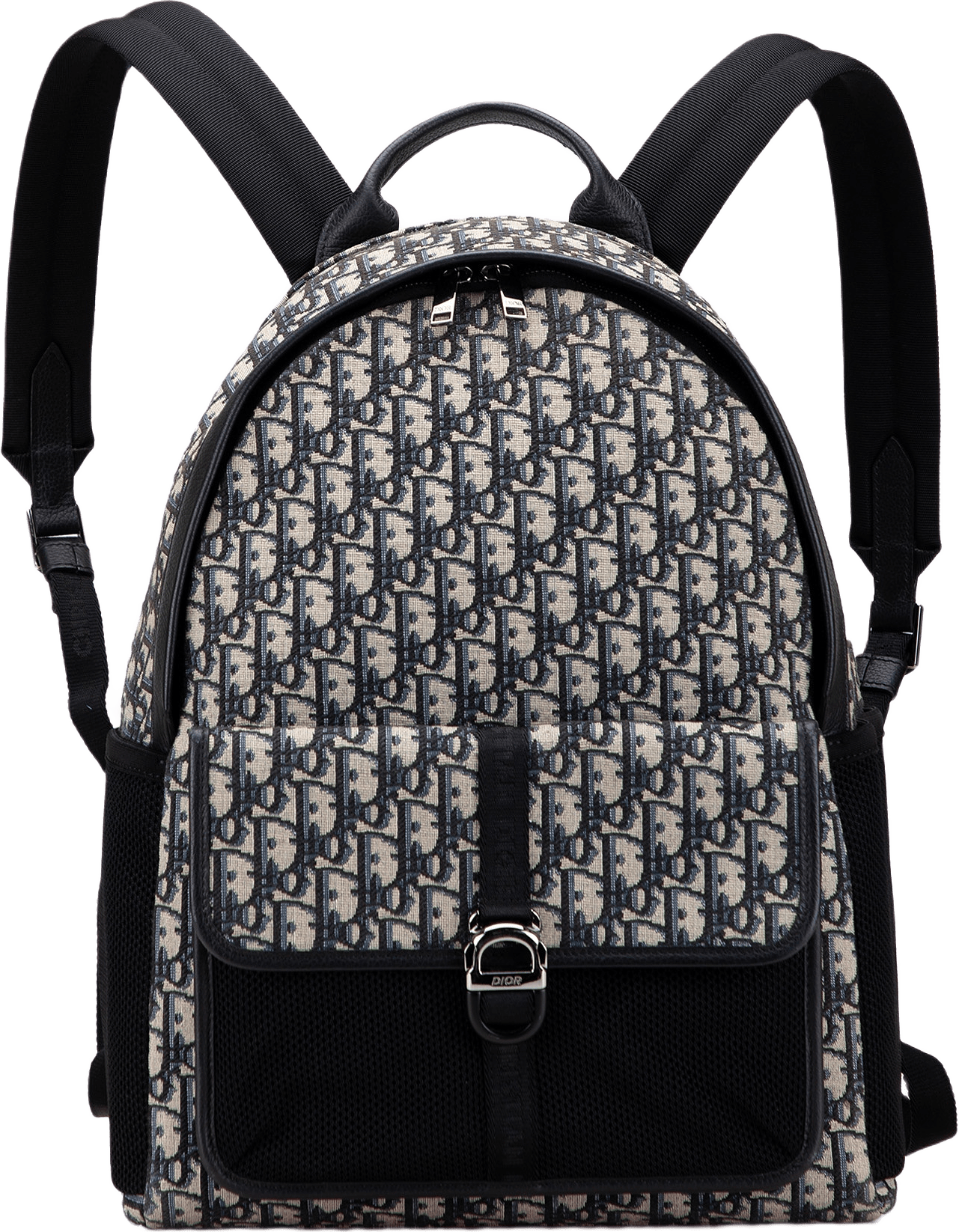 Dior Oblique Canvas 8 Backpack, från Luxclusif, i färgen blue.