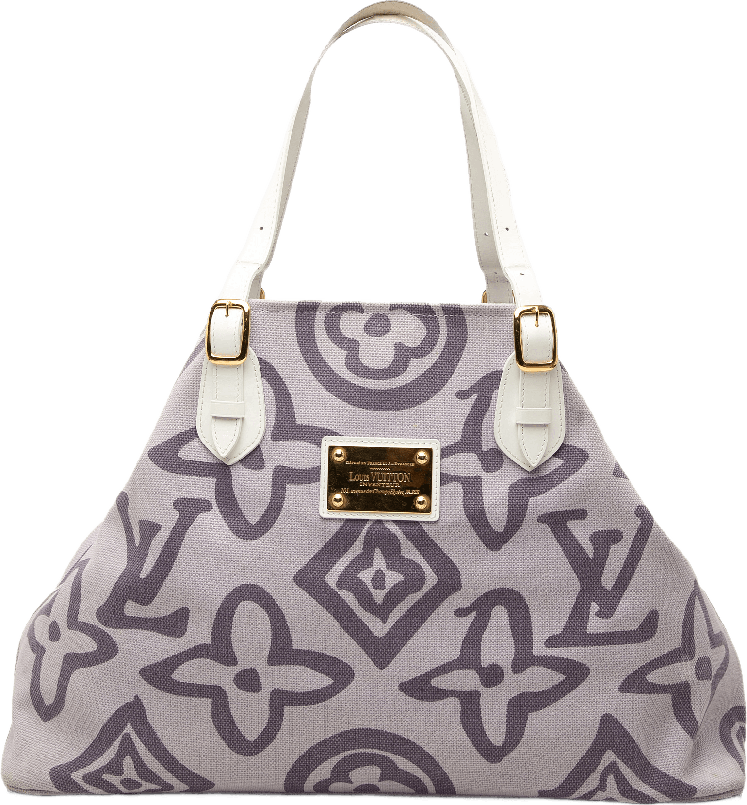 Louis Vuitton Monogram Tahitienne Cabas Gm, från Luxclusif, i färgen purpur.