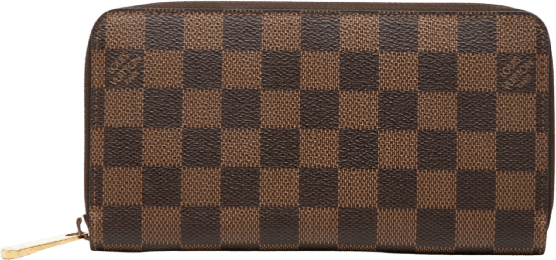Louis Vuitton Damier Ebene Zippy Long Wallet, från Luxclusif, i färgen brown.