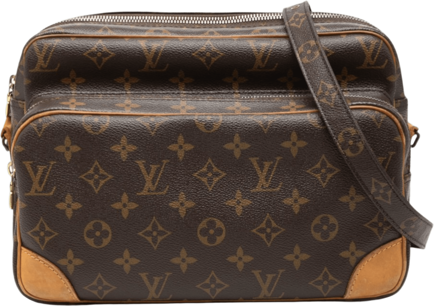 Louis Vuitton Monogram Nil Crossbody, från Luxclusif, i färgen brown.