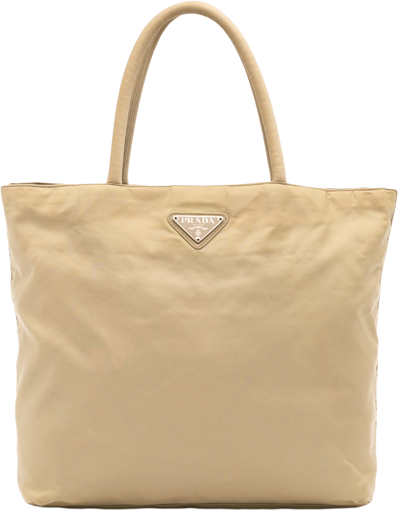 Prada Tessuto Tote, från Luxclusif, i färgen beige.